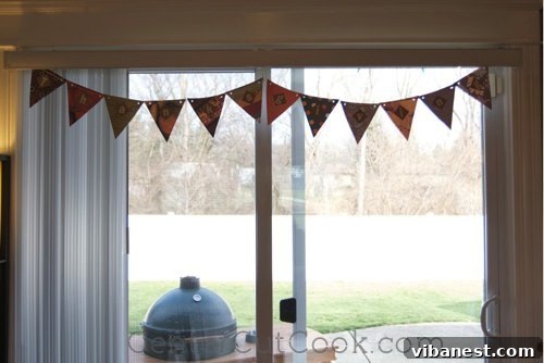 Thanksgiving Banner Display Thanksgiving Banner with Outdoor Grill
