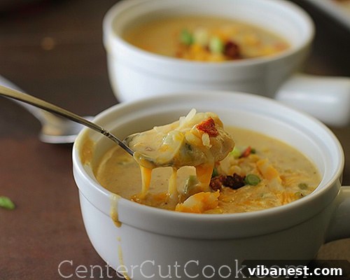 Cheesy corn chowder 5