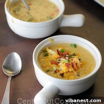 Cheesy corn chowder 2