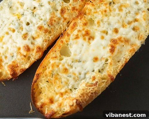 Cheesy Garlic Bread Ready to Serve Delicious Cheesy Garlic Bread