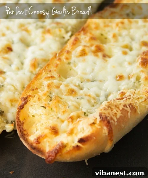 Perfect Cheesy Garlic Bread Texture Cheesy garlic bread being pulled apart