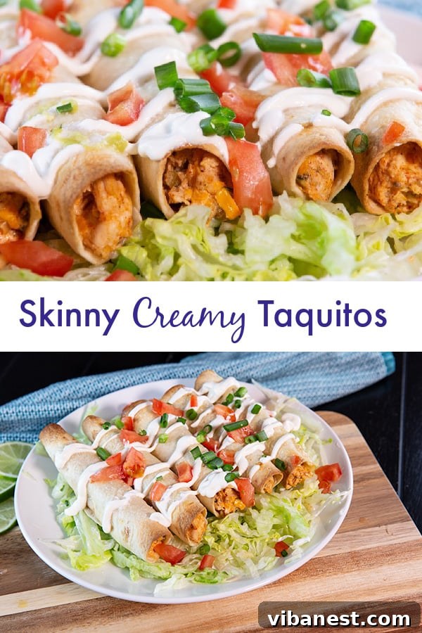 Lean and Luscious Taquito Rolls 3 Shredded chicken mixed with creamy Greek yogurt, salsa verde, and spices for taquito filling.