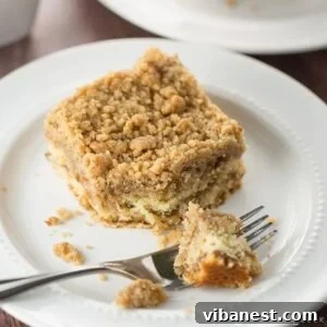 Crumb coffee cake, freshly baked