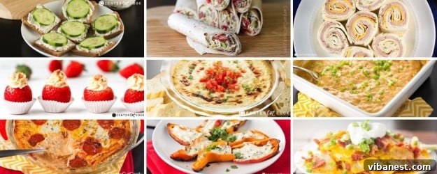 Delicious assortment of best appetizers for parties