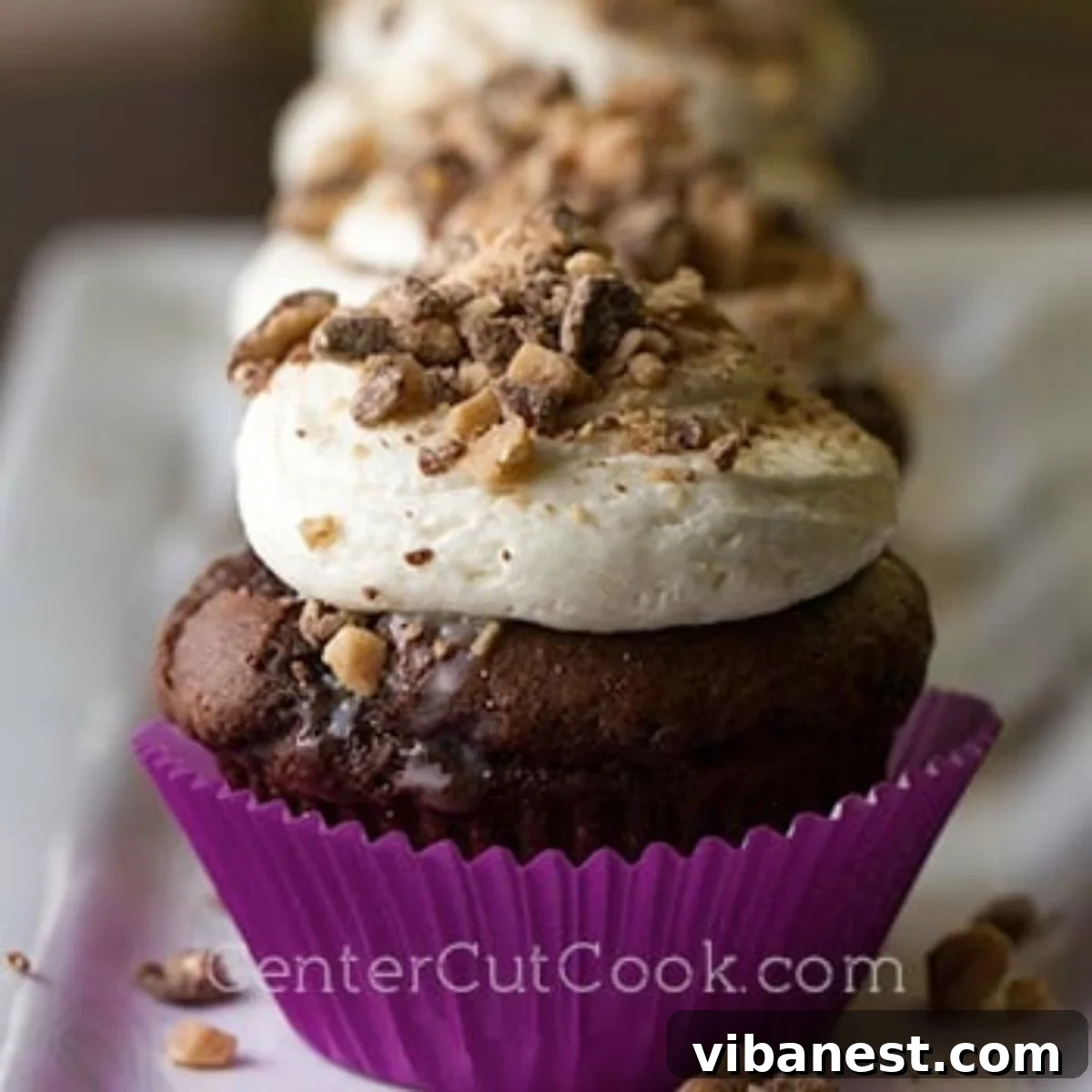 Euphoria Cupcakes 2 Decadent Better Than Sex Cupcakes with chocolate cake, caramel, and fluffy frosting