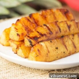 grilled pineapple with brown sugar and cinnamon